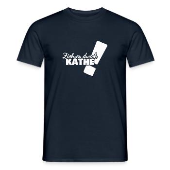 Durchhalten Käthe - Männer T-Shirt - Navy - Vorne - AI Model Male 178 light (178cm)