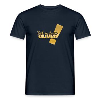 Durchhalten Olivia - Männer T-Shirt - Navy - Vorne - AI Model Male 178 light (178cm)