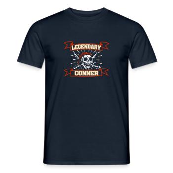 Pirate for Conner Pirate Head Costume - Men's T-Shirt - navy - Front - AI Model Male 178 light (178cm)