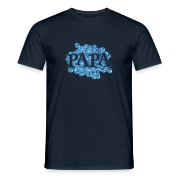 Papa Papa - T-shirt homme - marine - Devant - AI Model Male 178 light (178cm)