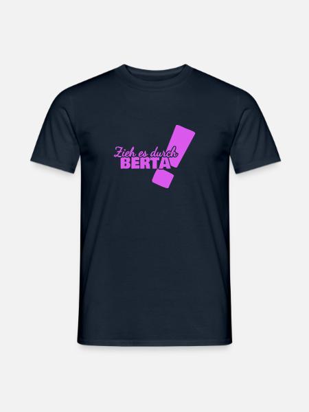 Vorname Berta - Männer T-Shirt - Navy