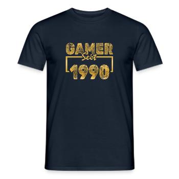 Daddeln 1990 - Men's T-Shirt - navy - Front - AI Model Male 178 light (178cm)