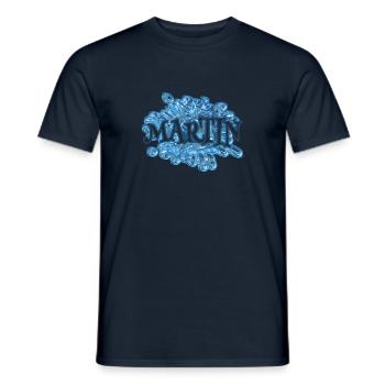 Cadeau pour Martin - T-shirt homme - marine - Devant - AI Model Male 178 light (178cm)