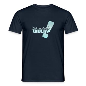 Giulia as a first name - Men's T-Shirt - navy - Front - AI Model Male 178 light (178cm)
