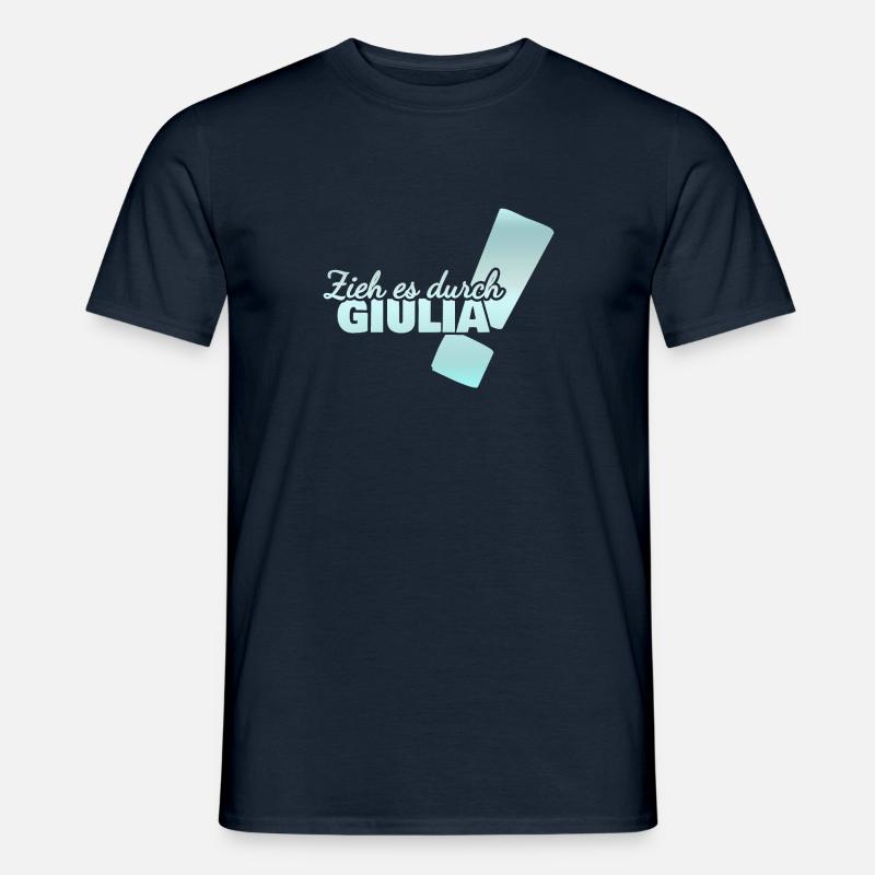 Giulia als Vorname - Männer T-Shirt - Navy