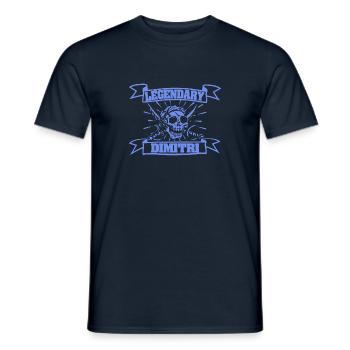 Cadeau pour Dimitri - T-shirt homme - marine - Devant - AI Model Male 178 light (178cm)
