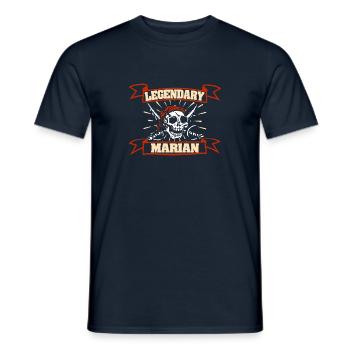 Prénom Marian - T-shirt homme - marine - Devant - AI Model Male 178 light (178cm)
