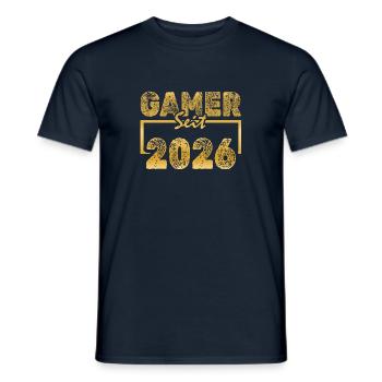 2026 - Männer T-Shirt - Navy - Vorne - AI Model Male 178 light (178cm)