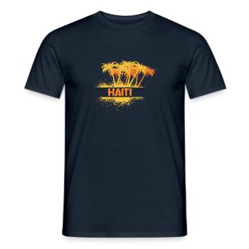 Haiti - Männer T-Shirt - Navy - Vorne - AI Model Male 178 light (178cm)