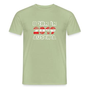 2019 - Men's T-Shirt - sage - Front - AI Model Male 178 light (178cm)