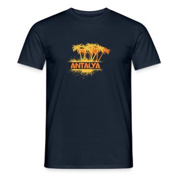 Party Antalya - Men's T-Shirt - navy - Front - AI Model Male 178 light (178cm)