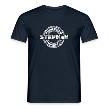 Geschenk für Stephan - Männer T-Shirt - Navy - Vorne - AI Model Male 178 light (178cm)