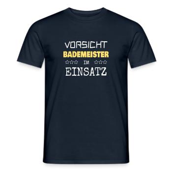 Cadeau pour sauveteur - T-shirt homme - marine - Devant - AI Model Male 178 light (178cm)