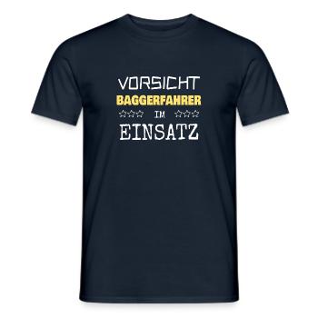 Baggerfahrer - Männer T-Shirt - Navy - Vorne - AI Model Male 178 light (178cm)