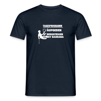 barbara - Männer T-Shirt - Navy - Vorne - AI Model Male 178 light (178cm)