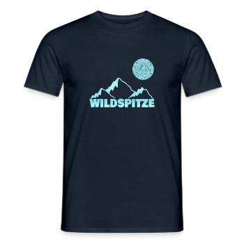 Bergsteigen wildspitze - Männer T-Shirt - Navy - Vorne - AI Model Male 178 light (178cm)
