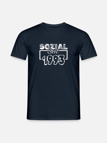 Sozial 1993 - Männer T-Shirt - Navy