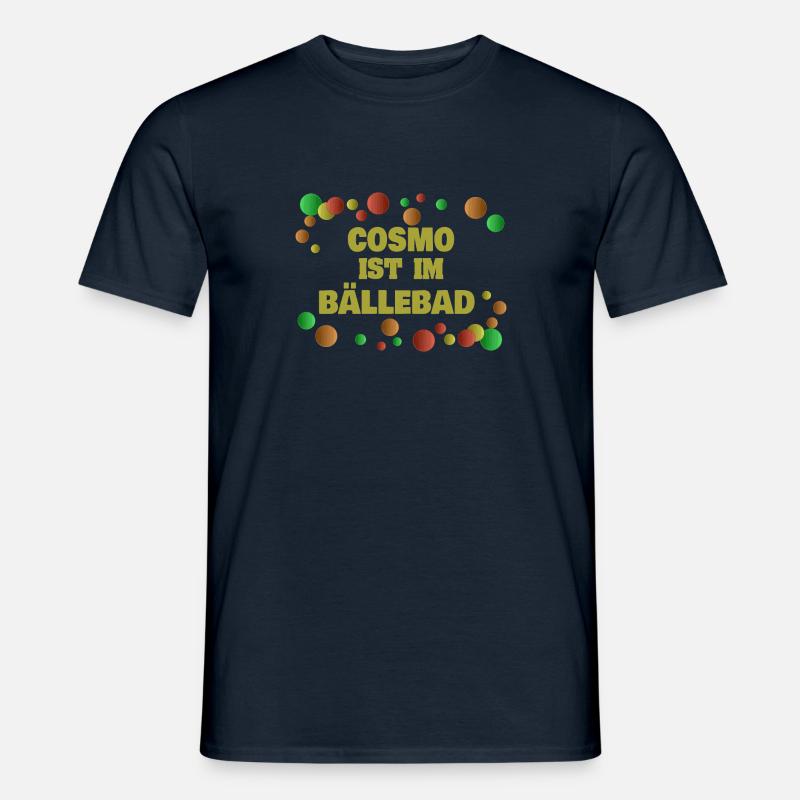 Cosmo als Bälle - Männer T-Shirt - Navy