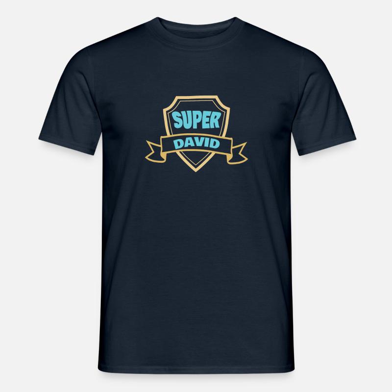 David - Männer T-Shirt - Navy