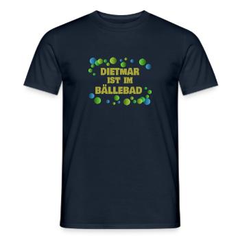 Bälle Dietmar - Männer T-Shirt - Navy - Vorne - AI Model Male 178 light (178cm)