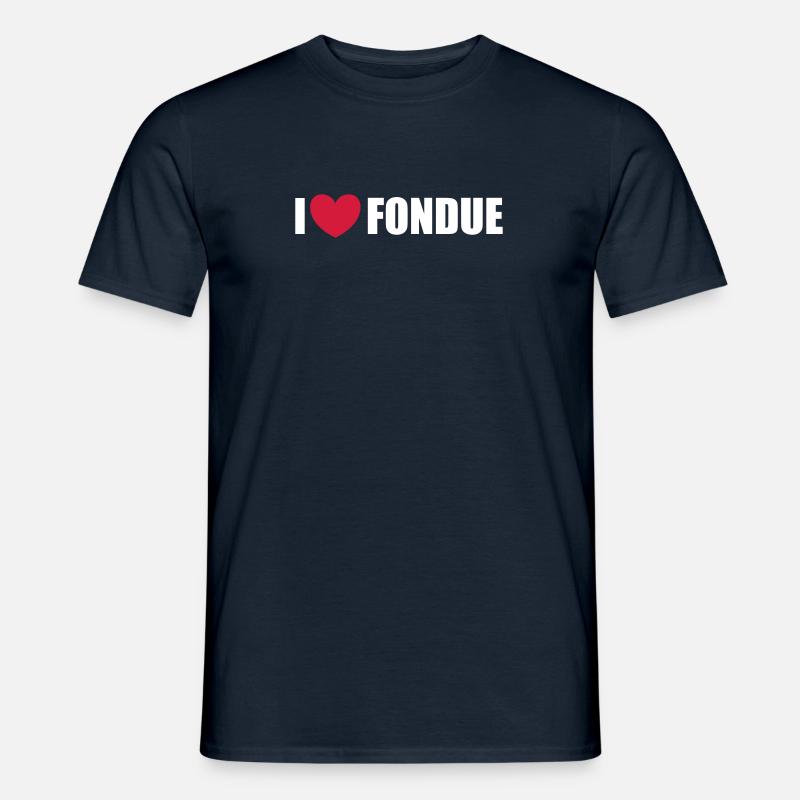 Fondue - Männer T-Shirt - Navy