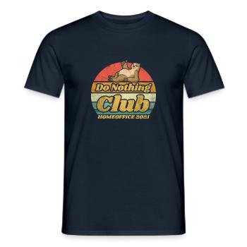 Do nothing club nous reste à la maison - T-shirt homme - marine - Devant - AI Model Male 178 light (178cm)