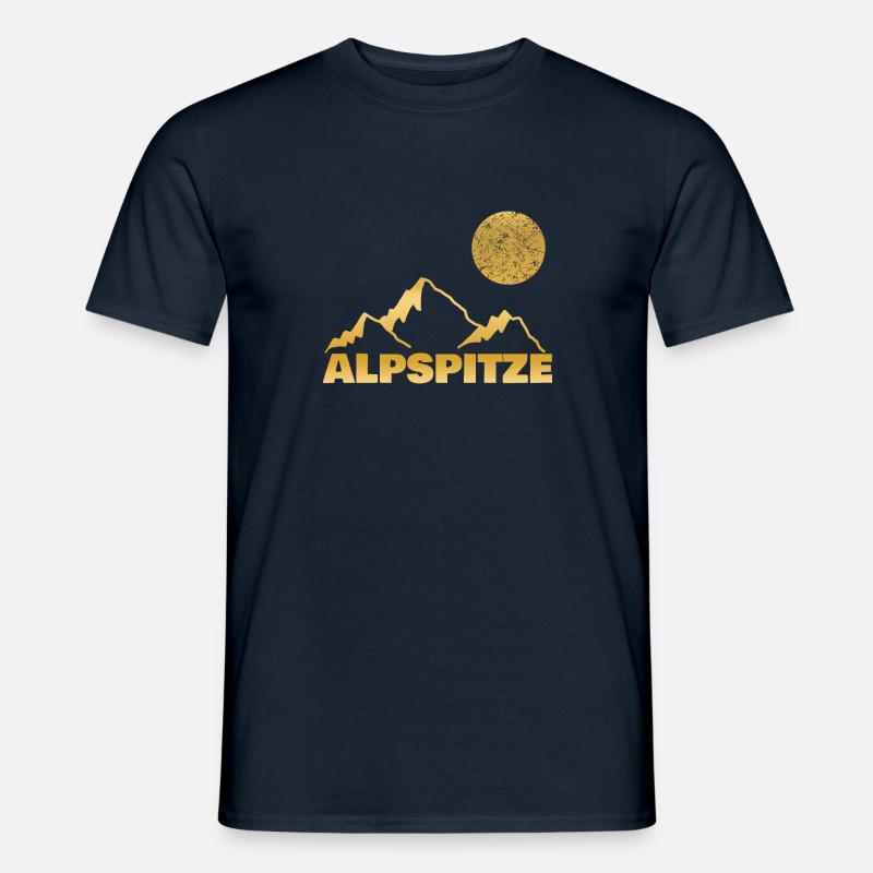 Alpspitze Alpspitz - Männer T-Shirt - Navy