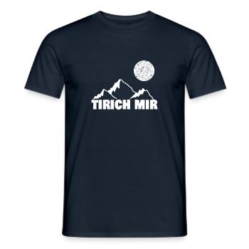 Sport für mir Bergsport Berg - Männer T-Shirt - Navy - Vorne - AI Model Male 178 light (178cm)