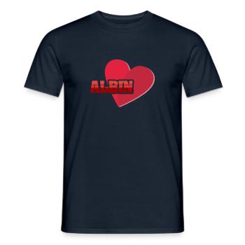 Gift for Albin - Men's T-Shirt - navy - Front - AI Model Male 178 light (178cm)