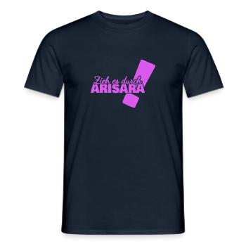 Vorname Arisara - Männer T-Shirt - Navy - Vorne - AI Model Male 178 light (178cm)