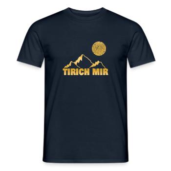 mir als Berg - Männer T-Shirt - Navy - Vorne - AI Model Male 178 light (178cm)