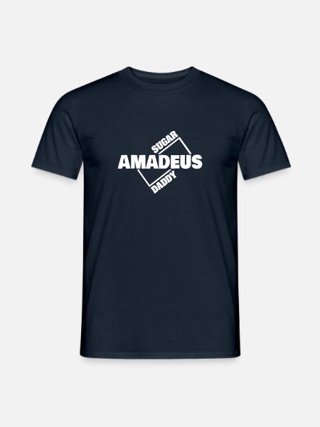 Amadeus as Sugar Daddy - Men's T-Shirt - navy