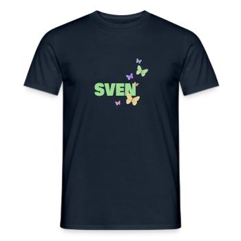 Sven als Sven - Männer T-Shirt - Navy - Vorne - AI Model Male 178 light (178cm)