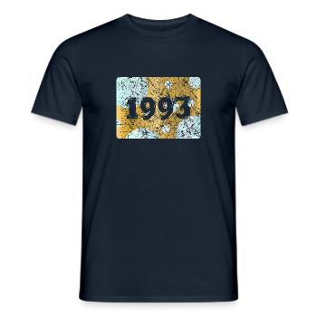 1993 1993 - Männer T-Shirt - Navy - Vorne - AI Model Male 178 light (178cm)