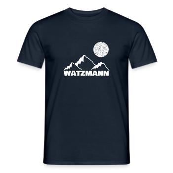 Sport Watzmann - Männer T-Shirt - Navy - Vorne - AI Model Male 178 light (178cm)