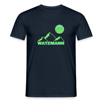 Mountaineering Watzmann - Men's T-Shirt - navy - Front - AI Model Male 178 light (178cm)