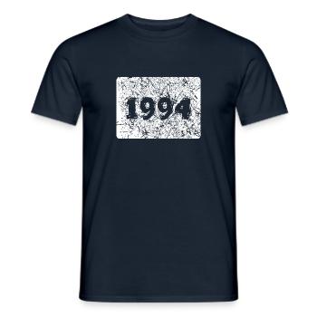 Numéro d’année 1994 - T-shirt homme - marine - Devant - AI Model Male 178 light (178cm)