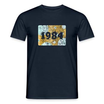 1984 1984 - Männer T-Shirt - Navy - Vorne - AI Model Male 178 light (178cm)