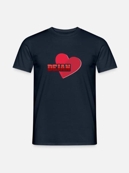 First name Dejan - Men's T-Shirt - navy