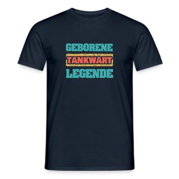 Beruf Tankwart - Männer T-Shirt - Navy - Vorne - AI Model Male 178 light (178cm)