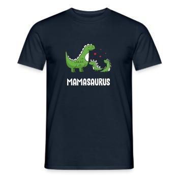Mamasaurus Mama Dinosaurier - Mutter Dino Mom - Männer T-Shirt - Navy - Vorne - AI Model Male 178 light (178cm)