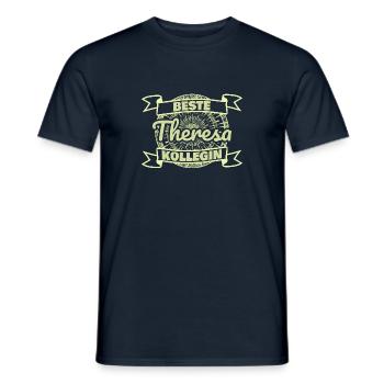 Theresa - Männer T-Shirt - Navy - Vorne - AI Model Male 178 light (178cm)
