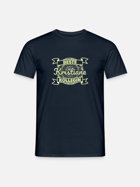 Arbeitskollegin Kristiane - Männer T-Shirt - Navy