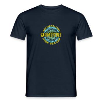 Vorname Dimitri - Männer T-Shirt - Navy - Vorne - AI Model Male 178 light (178cm)