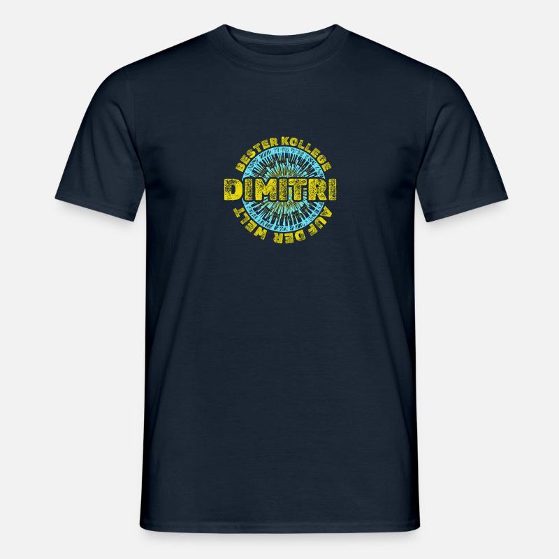 Vorname Dimitri - Männer T-Shirt - Navy
