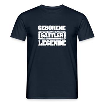Beruf Sattler - Männer T-Shirt - Navy - Vorne - AI Model Male 178 light (178cm)
