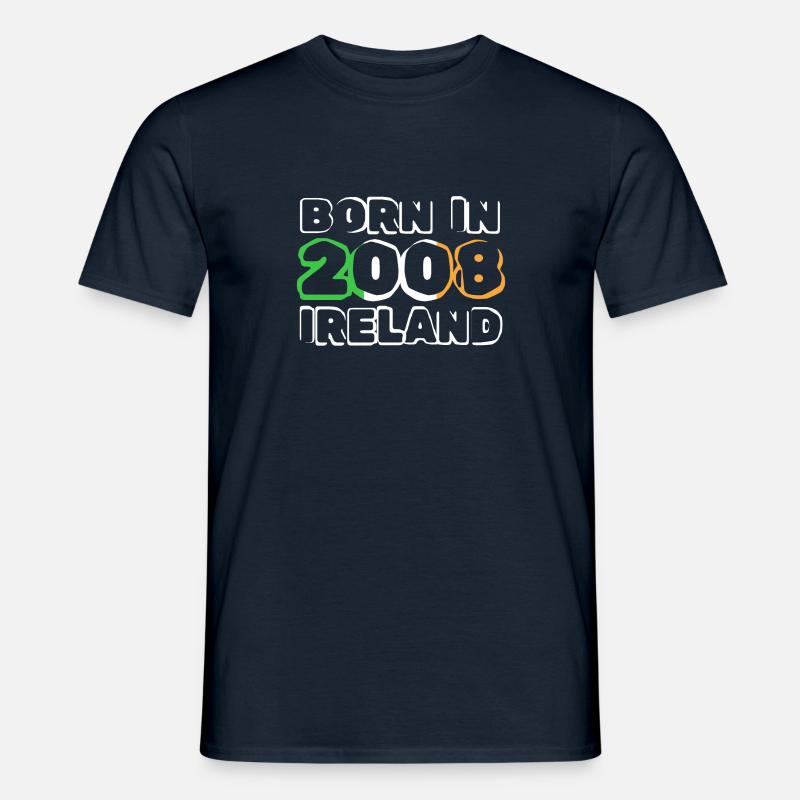 Geboren 2008 - Männer T-Shirt - Navy