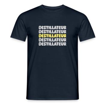 Gift for Distiller - Men's T-Shirt - navy - Front - AI Model Male 178 light (178cm)
