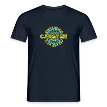 Vorname Carsten - Männer T-Shirt - Navy - Vorne - AI Model Male 178 light (178cm)