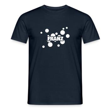 Fête d’anniversaire des enfants pour Franz Prénom Enfant - T-shirt homme - marine - Devant - AI Model Male 178 light (178cm)